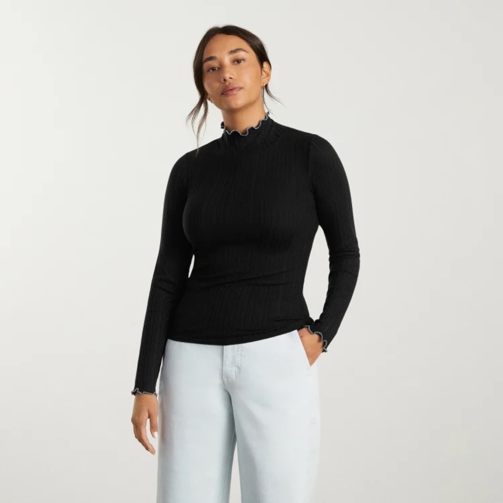 Everlane Pleated Turtleneck